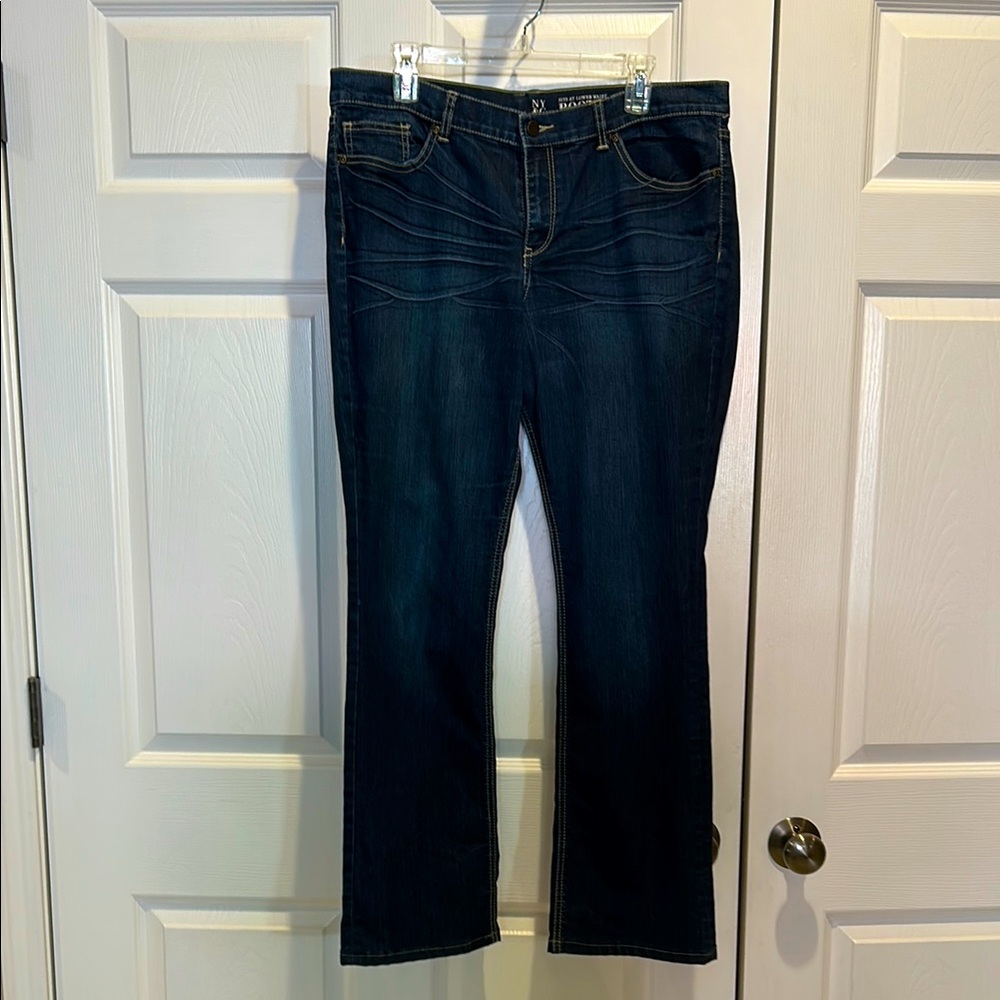 New York & Company Blue Boot Cut Jeans